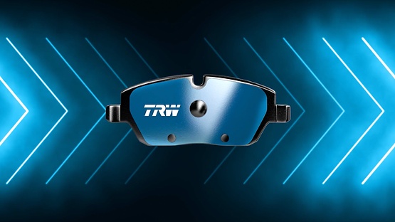 trw electric blue brake pad