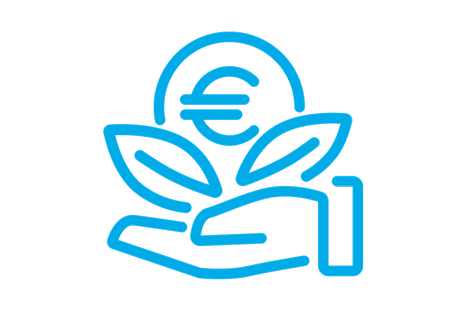 Illustrative icon for increase profitability
