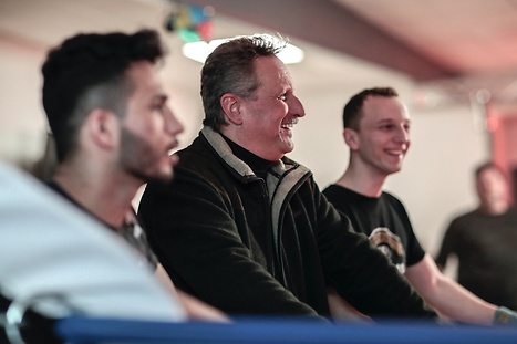 trw drie lachende monteurs