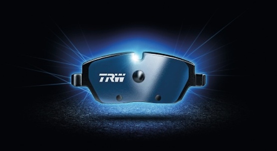 TRW electric blue brake pad 