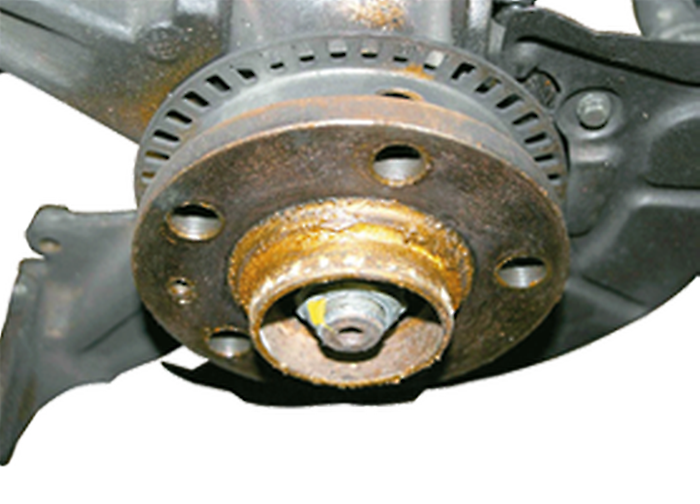 Overmatig ingevette wielnaaf