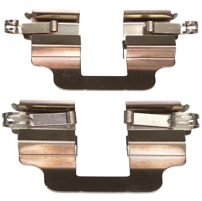 Nieuwe APR-veer (boven) en na blootstelling aan remblokslijtage (onder)