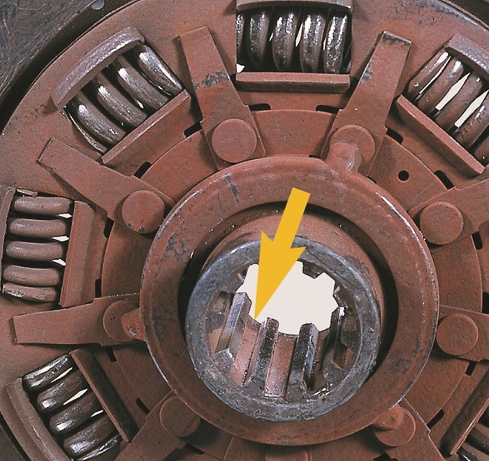 Corrosie op de naafas