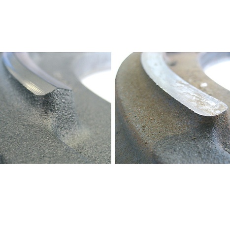 New and worn pitches compared