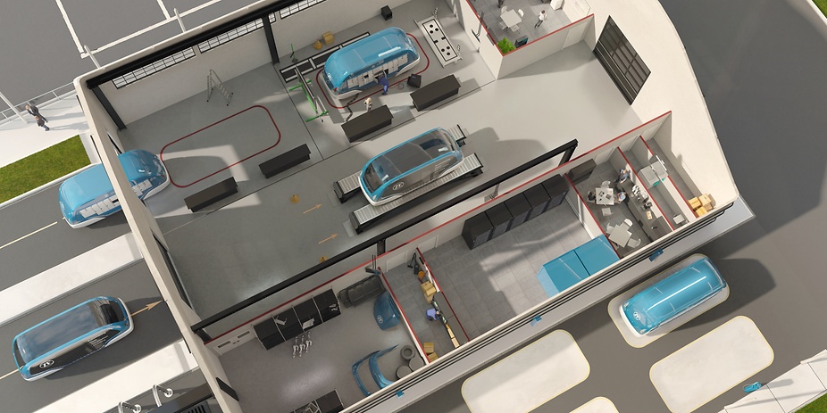 El interior del depósito de las lanzaderas de ZF