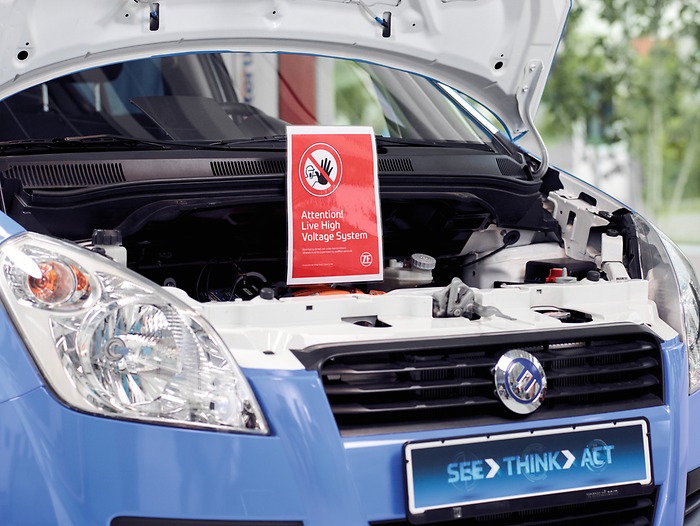 HV actief waarschuwingsbord